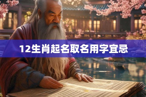 12生肖起名取名用字宜忌 12生肖起名取名用字宜忌