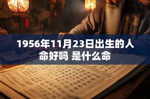 1956年11月23日出生的人命好吗 是什么命