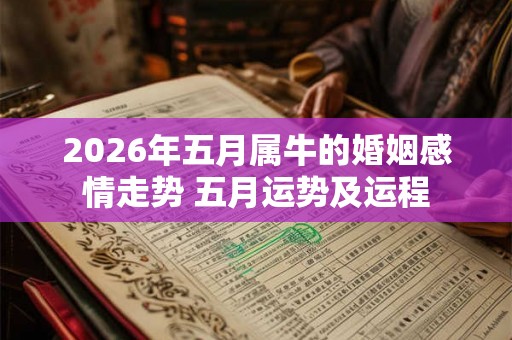 2026年五月属牛的婚姻感情走势 五月运势及运程