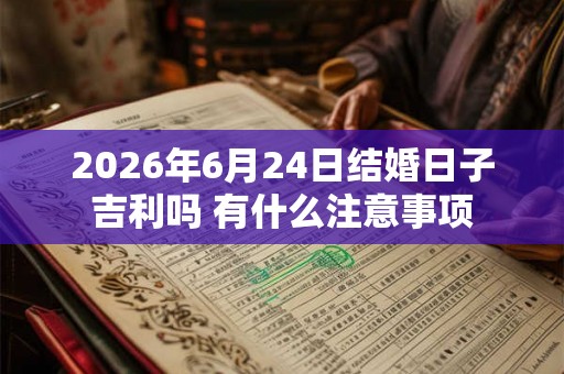 2026年6月24日结婚日子吉利吗 有什么注意事项