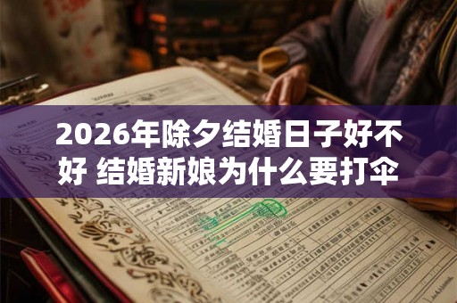 2026年除夕结婚日子好不好 结婚新娘为什么要打伞