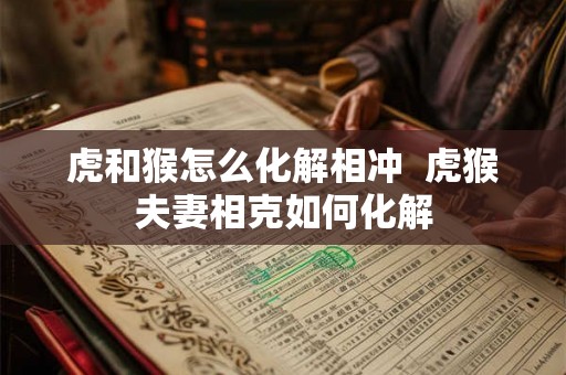 虎和猴怎么化解相冲 虎猴夫妻相克如何化解 虎和猴怎么化解相冲 虎猴夫妻相克如何化解