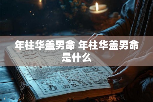 年柱华盖男命 年柱华盖男命是什么
