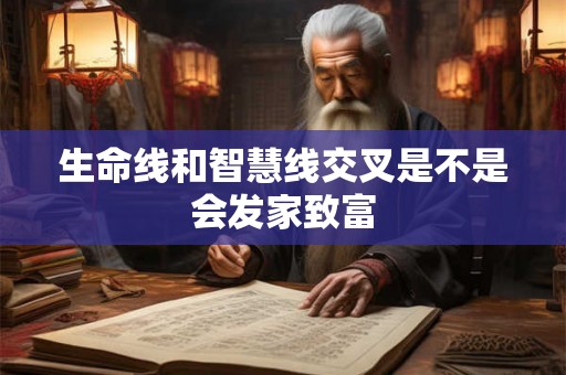 生命线和智慧线交叉是不是会发家致富