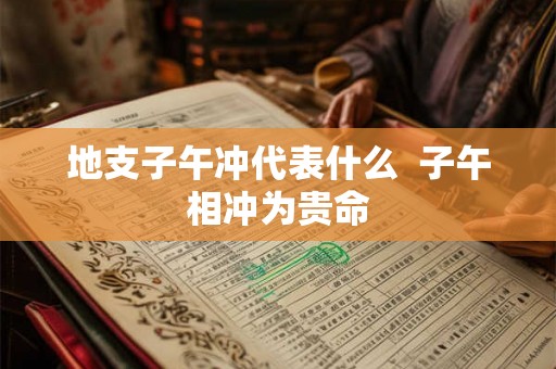地支子午冲代表什么 子午相冲为贵命 地支子午冲代表什么 子午相冲为贵命