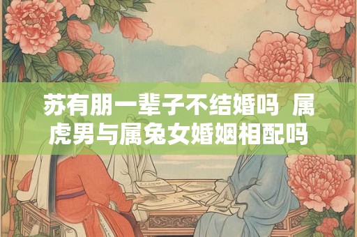 苏有朋一辈子不结婚吗  属虎男与属兔女婚姻相配吗