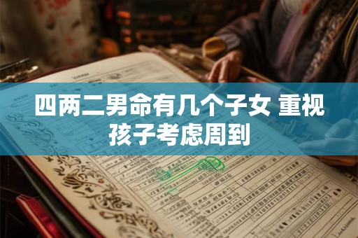 四两二男命有几个子女 重视孩子考虑周到