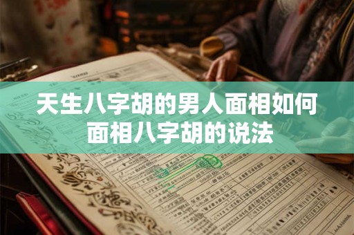 天生八字胡的男人面相如何 面相八字胡的说法