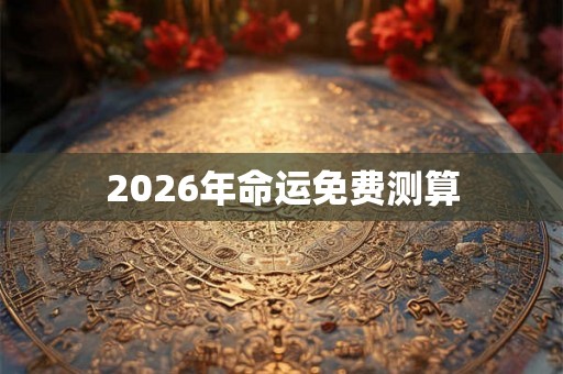 2026年命运免费测算