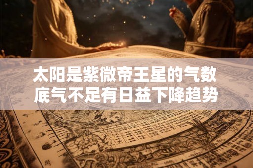 太阳是紫微帝王星的气数 底气不足有日益下降趋势