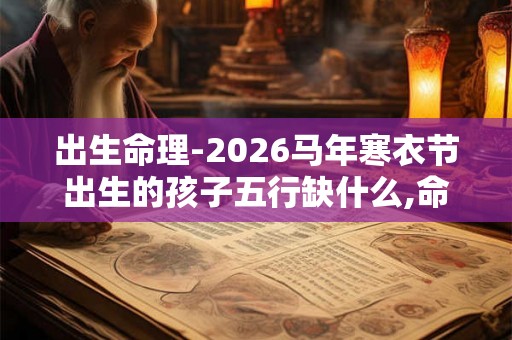 出生命理-2026马年寒衣节出生的孩子五行缺什么,命运如何
