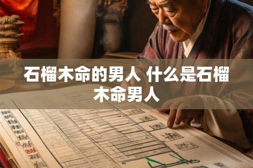 石榴木命的男人 什么是石榴木命男人
