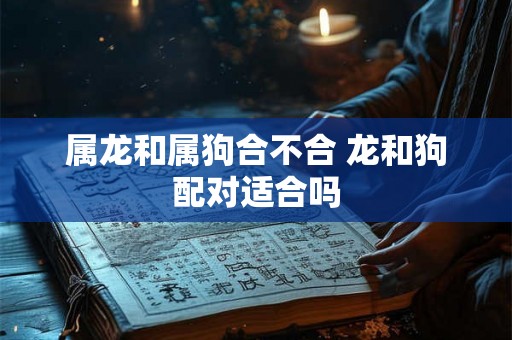 属龙和属狗合不合 龙和狗配对适合吗