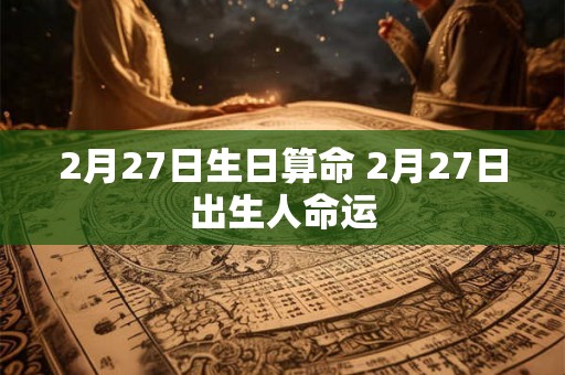 2月27日生日算命 2月27日出生人命运