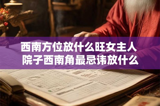西南方位放什么旺女主人 院子西南角最忌讳放什么 西南方位放什么旺女主人 院子西南角最忌讳放什么