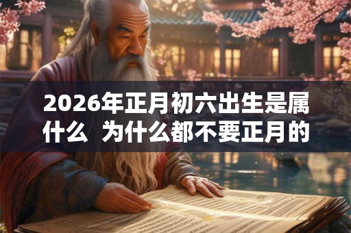 2026年正月初六出生是属什么  为什么都不要正月的虎