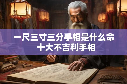 一尺三寸三分手相是什么命 十大不吉利手相 一尺三寸三分手相是什么命 十大不吉利手相