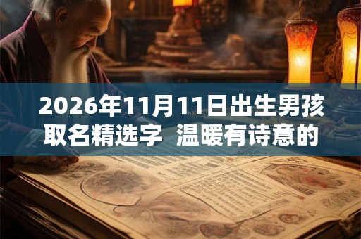 2026年11月11日出生男孩取名精选字  温暖有诗意的名字