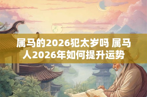 属马的2026犯太岁吗 属马人2026年如何提升运势