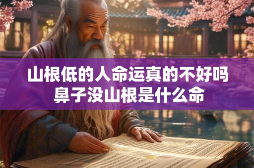 山根低的人命运真的不好吗 鼻子没山根是什么命 山根低的人命运真的不好吗 鼻子没山根是什么命