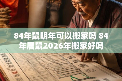 84年鼠明年可以搬家吗 84年属鼠2026年搬家好吗 84年鼠明年可以搬家吗 84年属鼠2026年搬家好吗