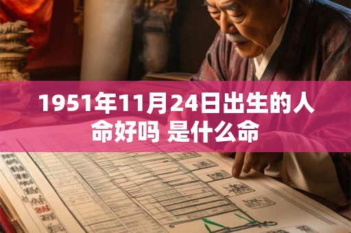 1951年11月24日出生的人命好吗 是什么命 1951年11月24日出生的人命好吗 是什么命