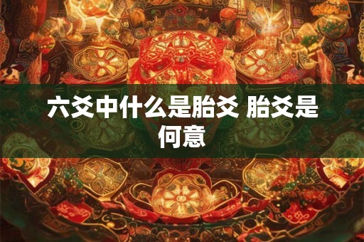 六爻中什么是胎爻 胎爻是何意