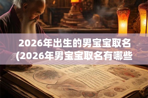 2026年出生的男宝宝取名(2026年男宝宝取名有哪些流行趋势和注意事项？)