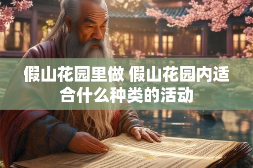 假山花园里做 假山花园内适合什么种类的活动