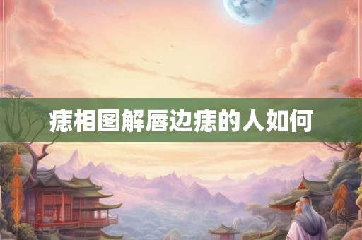 痣相图解唇边痣的人如何