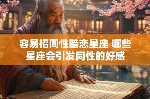 容易招同性暗恋星座 哪些星座会引发同性的好感