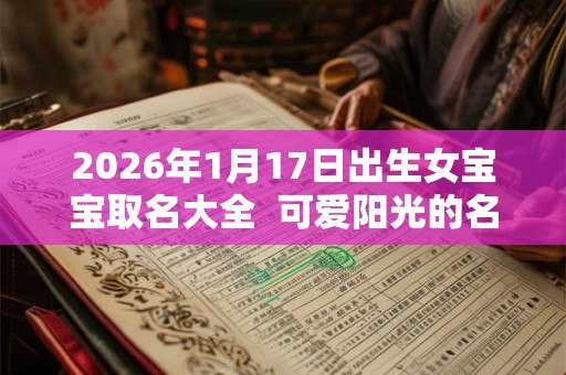 2026年1月17日出生女宝宝取名大全  可爱阳光的名字分享
