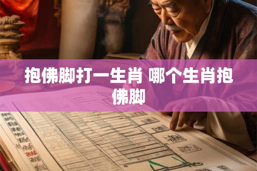 抱佛脚打一生肖 哪个生肖抱佛脚