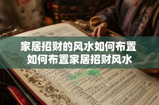 家居招财的风水如何布置 如何布置家居招财风水