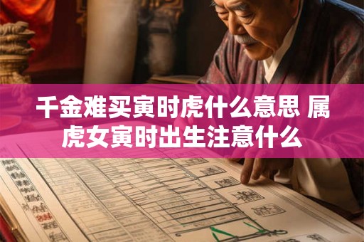 千金难买寅时虎什么意思 属虎女寅时出生注意什么