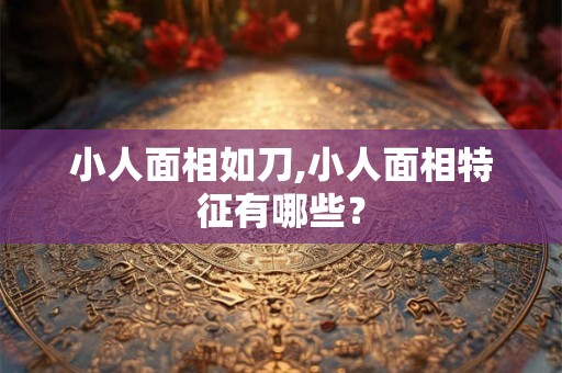 小人面相如刀,小人面相特征有哪些？