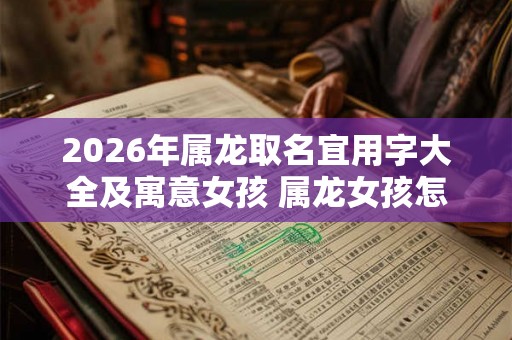 2026年属龙取名宜用字大全及寓意女孩 属龙女孩怎么取名好