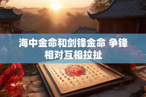 海中金命和剑锋金命 争锋相对互相拉扯