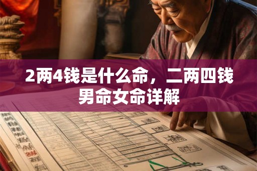 2两4钱是什么命,二两四钱男命女命详解 2两4钱是什么命,二两四钱男命女命详解