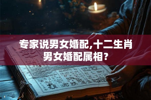 专家说男女婚配,十二生肖男女婚配属相? 专家说男女婚配,十二生肖男女婚配属相?