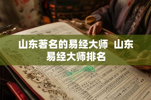 山东著名的易经大师 山东易经大师排名 山东著名的易经大师 山东易经大师排名
