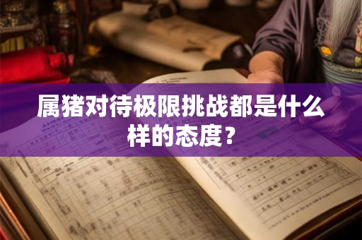 属猪对待极限挑战都是什么样的态度? 属猪对待极限挑战都是什么样的态度?