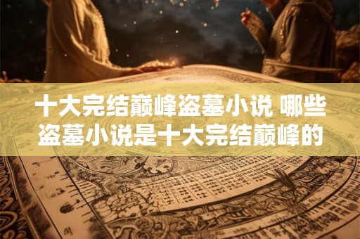 十大完结巅峰盗墓小说 哪些盗墓小说是十大完结巅峰的