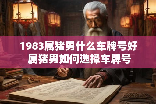 1983属猪男什么车牌号好 属猪男如何选择车牌号