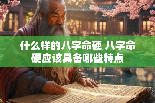 什么样的八字命硬 八字命硬应该具备哪些特点
