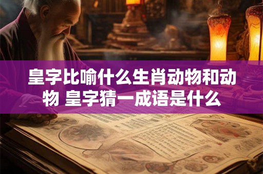 皇字比喻什么生肖动物和动物 皇字猜一成语是什么