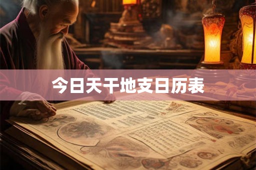 今日天干地支日历表