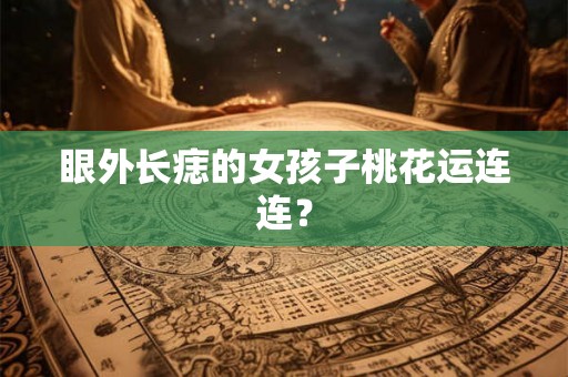 眼外长痣的女孩子桃花运连连？