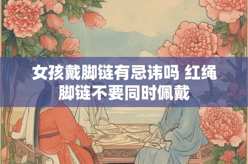 女孩戴脚链有忌讳吗 红绳脚链不要同时佩戴