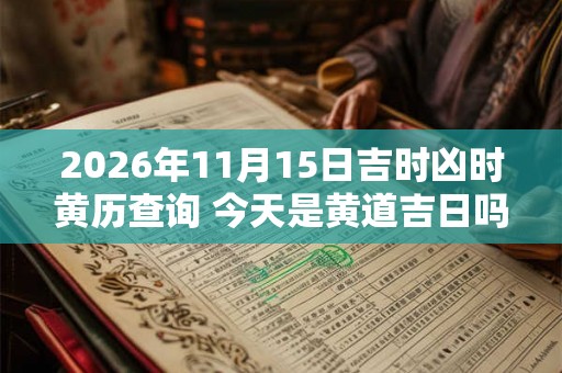 2026年11月15日吉时凶时黄历查询 今天是黄道吉日吗